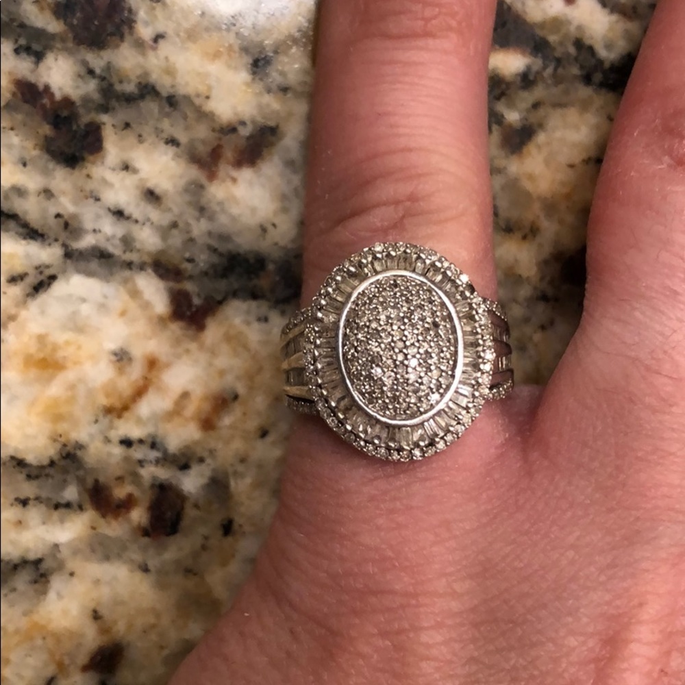 SS 1ct Diamond sparkly ring